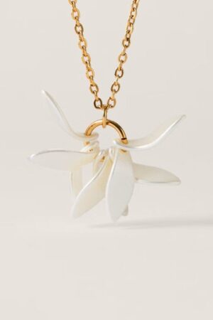 COLGANTE FLORA LARGO BLANCO NACARADO