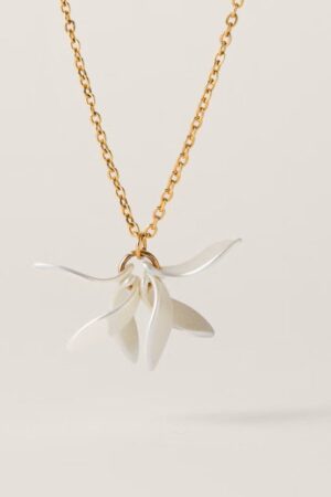 COLGANTE FLORA MEDIANO BLANCO NACARADO