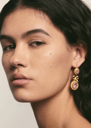 PENDIENTES ISABELINOS ROSA