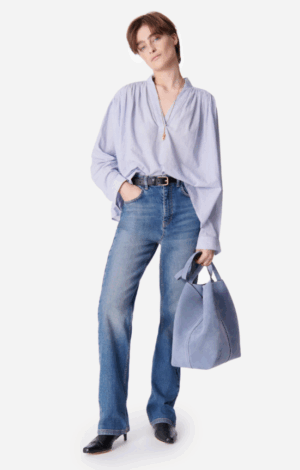 BLUSA CALVIN BLANCO/AZUL