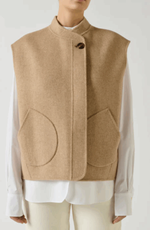 CHALECO ADELINE BEIGE