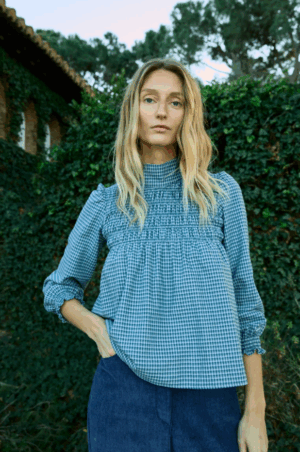 BLUSA ELINE BLUE CHECKS