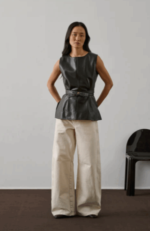 TOP CHANCE PIEL NEGRO