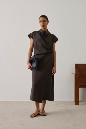 VESTIDO FOGGIA MARRÓN